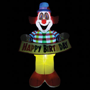 Jumbo Happy Birthday Clown Inflatable