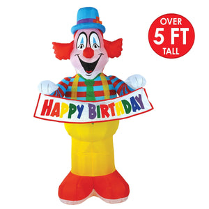 Jumbo Happy Birthday Clown Inflatable