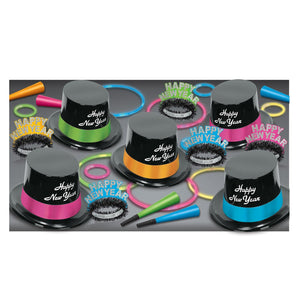 New Year's Eve Neon Glow Party Kit for 10