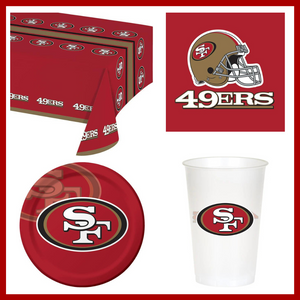 San Francisco 49ers Party Pack for 8 Fans (49 Pieces)