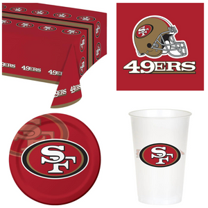 San Francisco 49ers Party Pack for 8 Fans (49 Pieces)