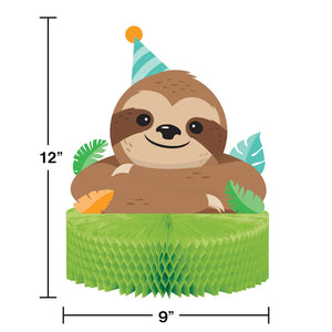 Sloth Birthday Party Kit for 8 (43 Total Items)