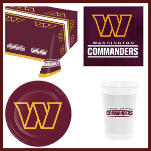 Washington Commanders 49 Piece Party Pack for 8 Fans