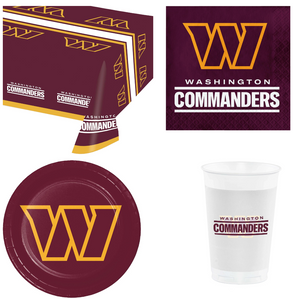 Washington Commanders 49 Piece Party Pack for 8 Fans