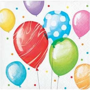 Bulk Pack of 48 Balloon Bash Beverage Napkin