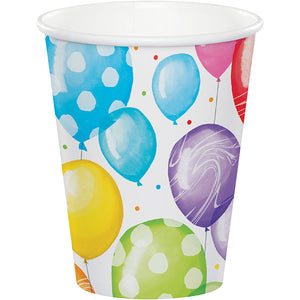 Bulk Pack of 16 Balloon Bash Hot/Cold Cup 9Oz