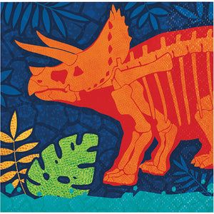 Bulk Pack of 48 Dino Dig Beverage Napkin