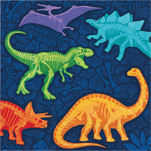 Bulk Pack of 32 Dino Dig Luncheon Napkin