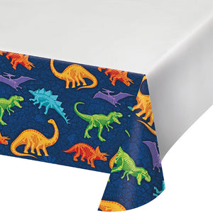 Bulk Pack of 3 Dino Dig Plastic 48" x 88" Tablecover