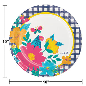 Dolly Parton Blossoming Beauty Paper Banquet Plates (8/Pkg)