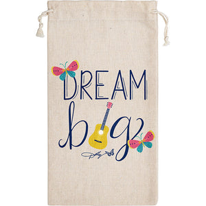 Dolly Parton Canvas "Dream Big" Canvas Wine Gift Bag (1/Pkg)