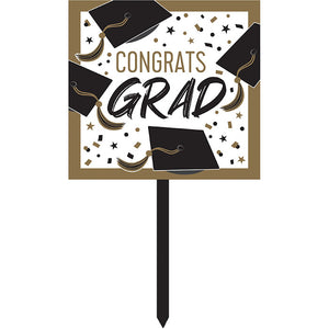 Golden Grad Yard Sign (1/Pkg)