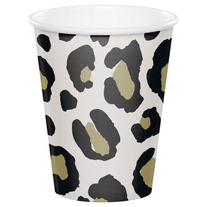 Bulk Pack of 16 Leopard Hot/Cold Cup 9Oz