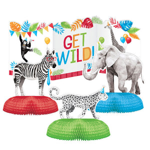 Bulk Pack of 8 Party Animals Centerpiece 3D w/