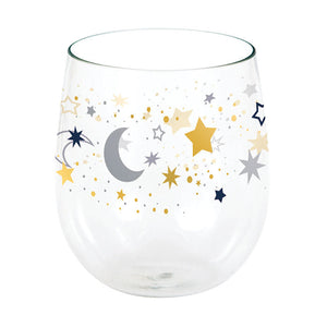 Bulk Pack of 3 Starry Night 14oz Stemless Wineglass