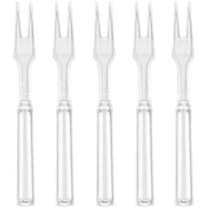 Bulk Pack of 60 Clear Cocktail Forks