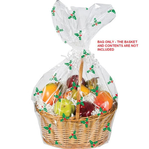 Bulk Pack of 3 Holly Basket Bag