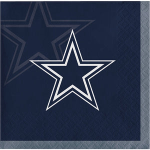 Bulk Pack of 48 Dallas Cowboys Beverage Napkins