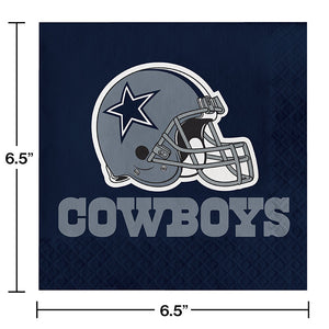 Bulk Pack of 32 Dallas Cowboys Napkins