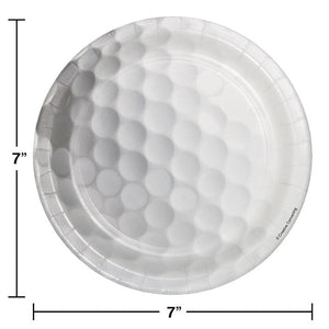 Bulk Pack of 24 Golf Paper Dessert Plates