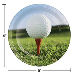 Bulk Pack of 16 Golf Paper Plates