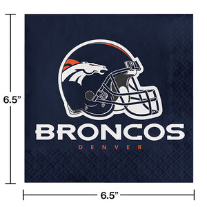 Bulk Pack of 32 Denver Broncos Napkins