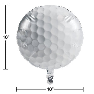 Bulk Pack of 2 Sports Fanatic Golf Metallic Balloon 18"