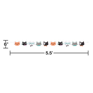 Bulk Pack of 2 Purr-Fect Cat Party Banner w/Twine