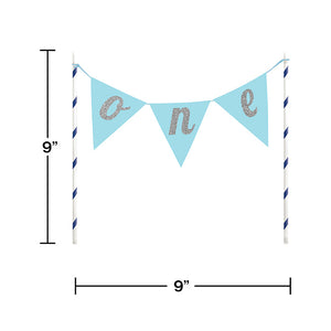 Bulk Pack of 2 1st Birthday Boy Cake Banner