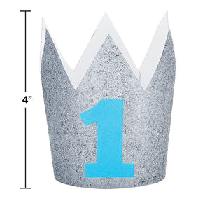 Bulk Pack of 2 1st Birthday Boy Crown