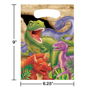 Bulk Pack of 16 Dinosaur Favor Bags