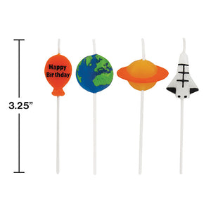 Bulk Pack of 8 Space Blast Pick Candles