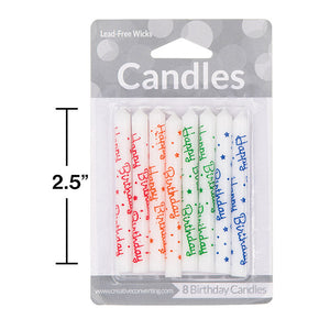 Bulk Pack of 24 Happy Birthday Candles