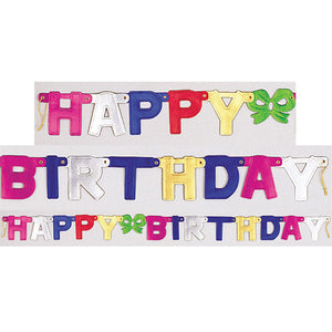 Bulk Pack of 3 Happy Birthday Party Banner