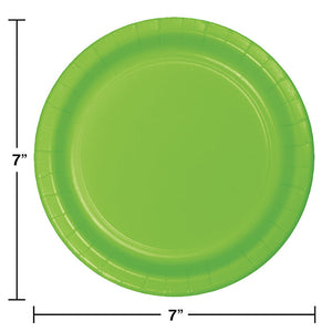 Bulk Pack of 48 Fresh Lime Green Paper Dessert Plates