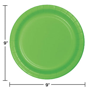 Bulk Pack of 48 Fresh Lime Green Paper Plates