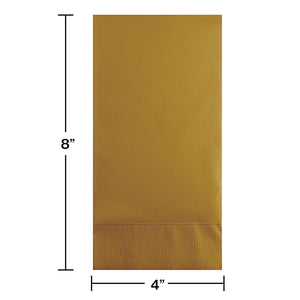 Bulk Pack of 32 Glittering Gold Guest Towel, 3 Ply