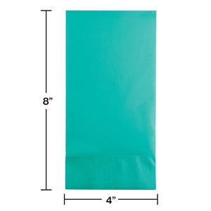 Bulk Pack of 32 Teal Lagoon Guest Towel, 3 Ply