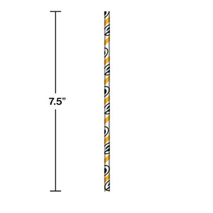 Bulk Pack of 48 Green Bay Packers Paper Straws