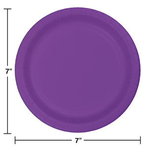 Bulk Pack of 48 Amethyst Purple Paper Dessert Plates