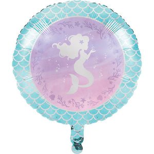 Bulk Pack of 2 Mermaid Shine Metallic Balloon 18"