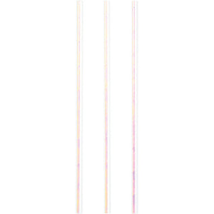 Bulk Pack of 48 Iridescent Party Paper Straws