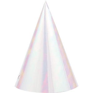 Bulk Pack of 16 Iridescent Party Party Hats