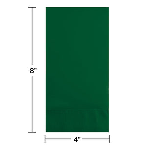 Bulk Pack of 32 Hunter Green Guest Towel, 3 Ply