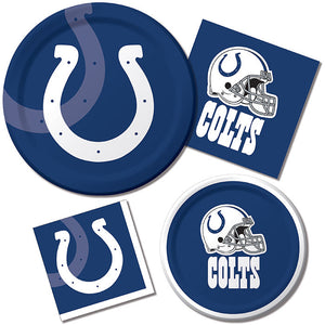 Bulk Pack of 16 Indianapolis Colts Paper Plates