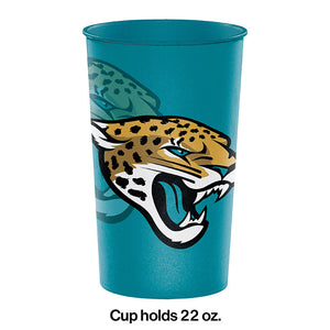 Bulk Pack of 3 Jacksonville Jaguars 22 Oz Plastic Cup