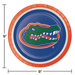 Bulk Pack of 16 Florida Gators Paper Plates