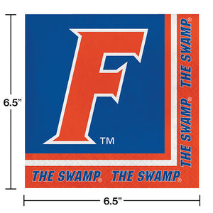 Bulk Pack of 40 Florida Gators Napkins