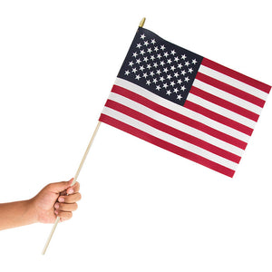 Bulk Pack of 2 Cloth Usa Flag 12" X 18"