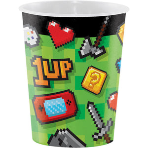 Bulk Pack of 4 Gaming Party Plastic Keepsake Cup 16 Oz